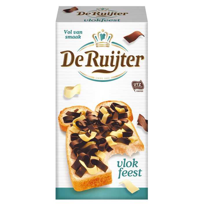 De Ruijter Chocolate Flakes (Milk, Dark, White and Mixed)