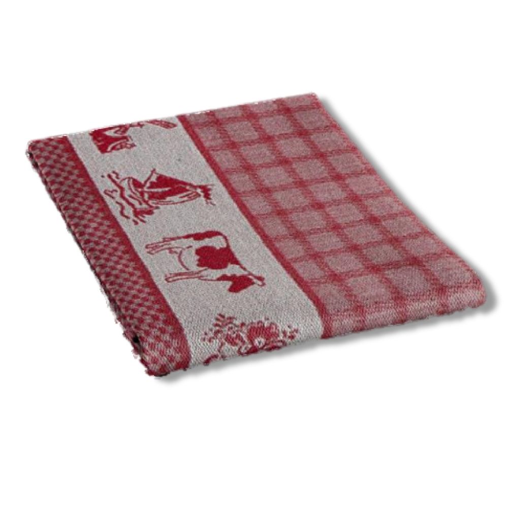 DDDDD Dutchie Tea Towel (Blue and Red) 60x65cm