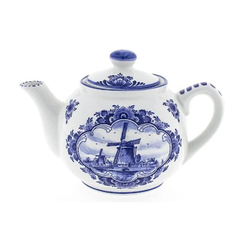 Heinen Delft Blue Teapot Windmill Scene 750ml