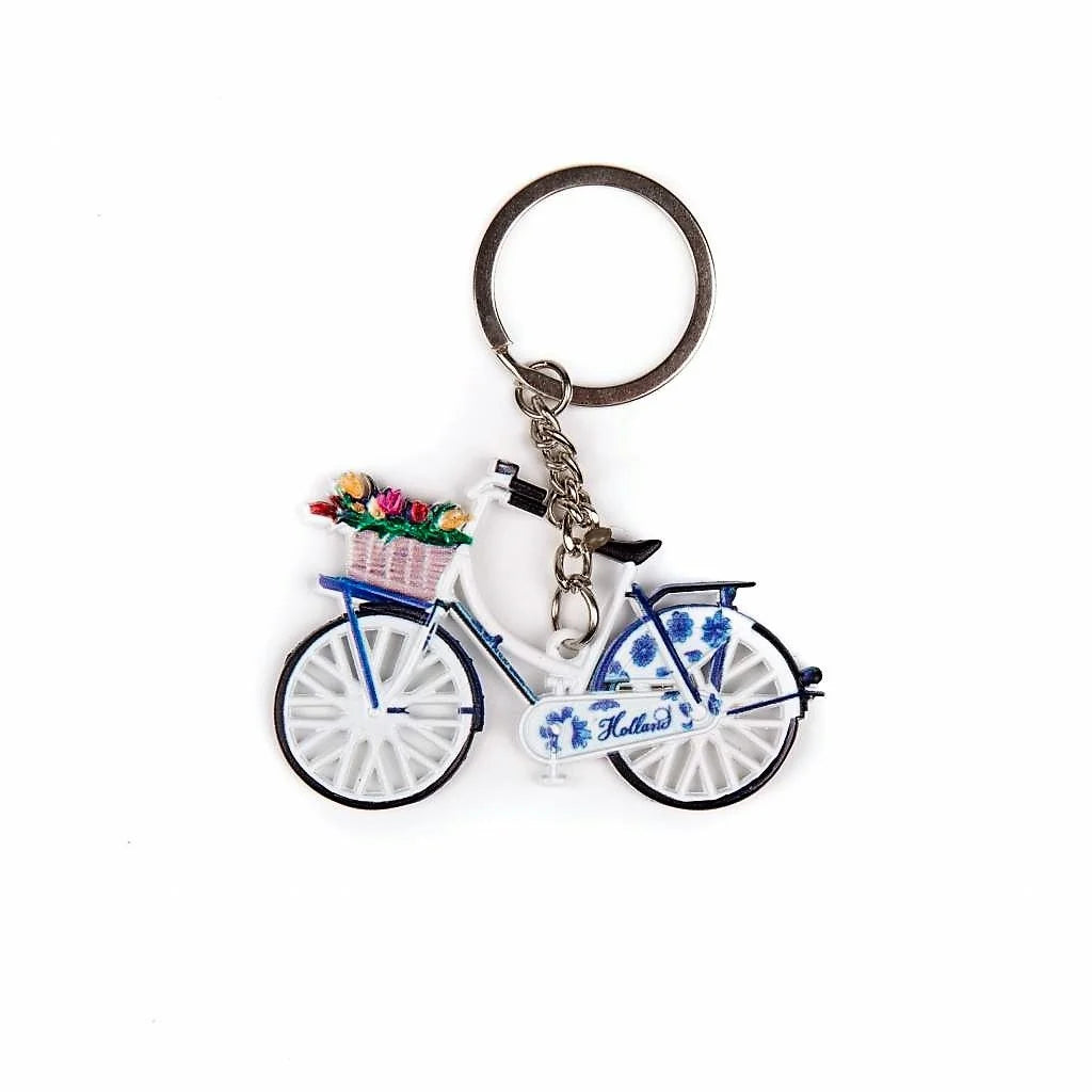 MX Keychain Bike With Tulips