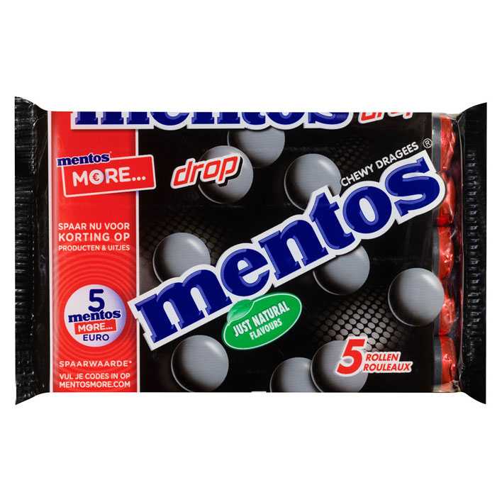 Mentos Licorice (5 Pack)
